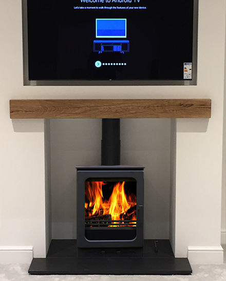 bespoke acr woodpecker stove installation