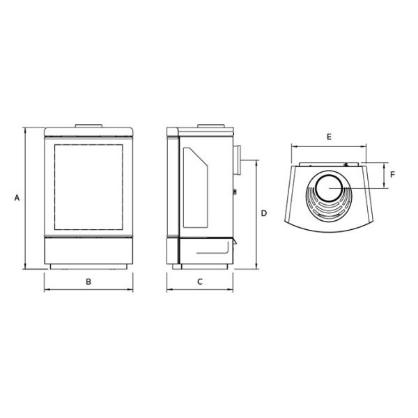 Gazco Loft Wall Mounted Balanced Flue Gas/LPG Stoves Man Ltd
