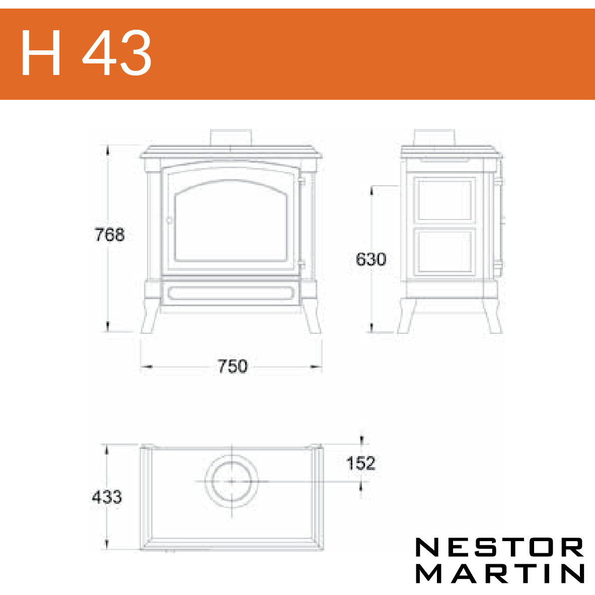 Nestor Martin Harmony 43 Multifuel Stove Stoves Man Ltd