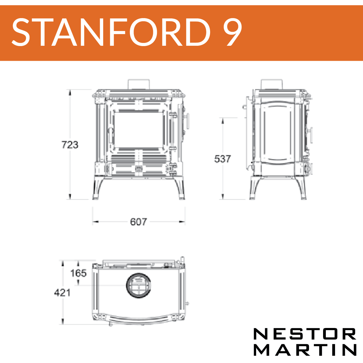 Nestor Martin Stanford 80 Multifuel Stove Stoves Man Ltd