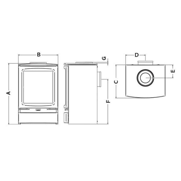 Gazco Vogue Midi Balanced Flue Gas/LPG - Image 3