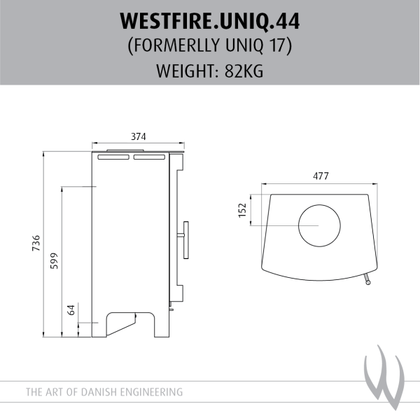 Westfire Uniq 44 SE Woodburning Stove - Image 3