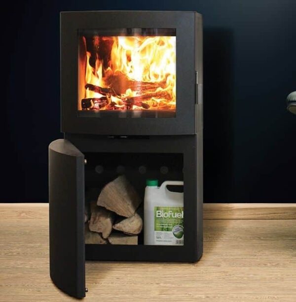 Ekol Adept Curved Pedestal Wood Burning Stove - Image 2