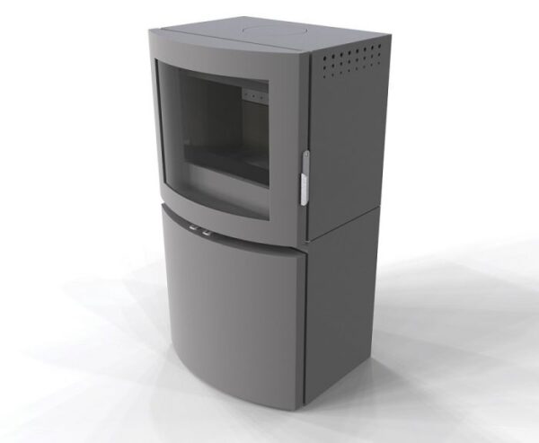 Ekol Adept Curved Pedestal Wood Burning Stove - Image 3