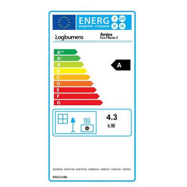 Amiya Ecoflame 3 Woodburner Stove With Schiedel Fitting Kit - Image 4
