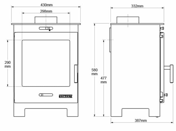 Portway Arundel Freestanding Multifuel Stove - Image 3