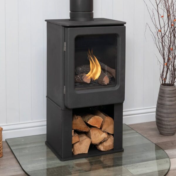 Mendip Ashcott Balanced Flue with Logstore Gas Stove - Image 4
