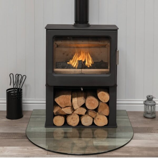 Mendip Ashcott Wide Logstore SE Woodburning Stove - Image 2