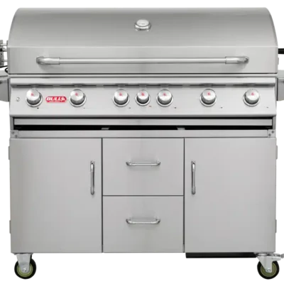 Bull BBQ Diablo Cart Gas BBQ with Lights System and Rotisserie Kit - 6 Burners