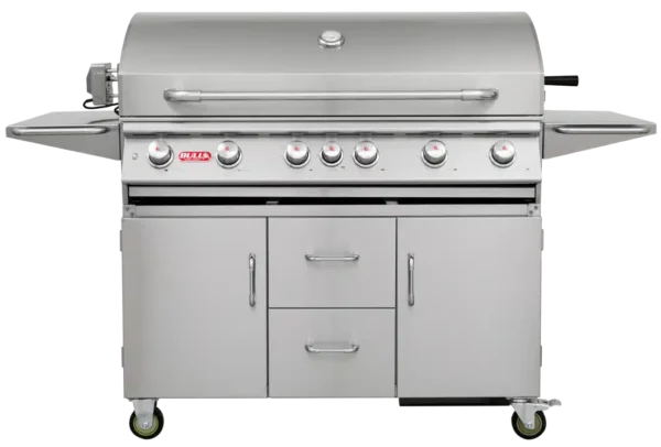 Bull BBQ Diablo Cart Gas BBQ with Lights System and Rotisserie Kit - 6 Burners