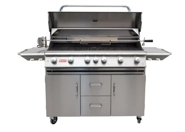 Bull BBQ Diablo Cart Gas BBQ with Lights System and Rotisserie Kit - 6 Burners - Image 3
