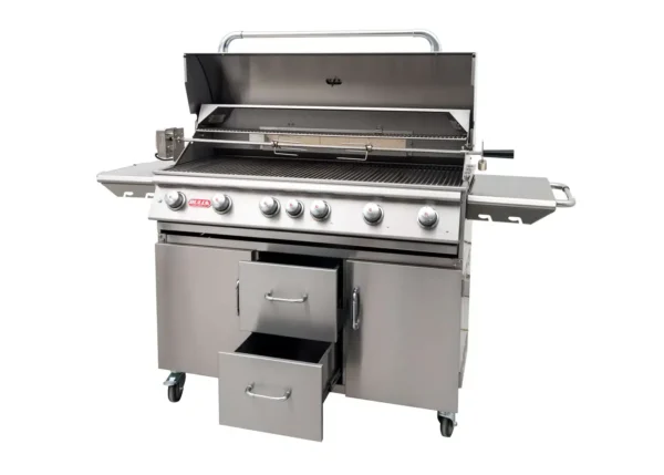 Bull BBQ Diablo Cart Gas BBQ with Lights System and Rotisserie Kit - 6 Burners - Image 2