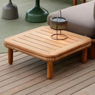 Cane-Line Arch Coffee Table With Teak Top