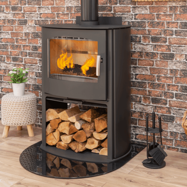 Mendip Churchill 10 SE Convection Logstore Woodurning/Multifuel  Stove - Image 2