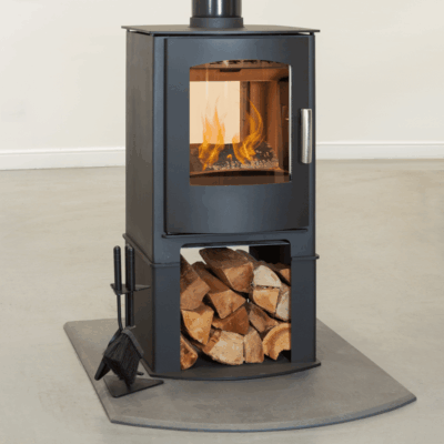 Mendip Churchill 8 SE Double Sided with Logstore Woodburning Stove