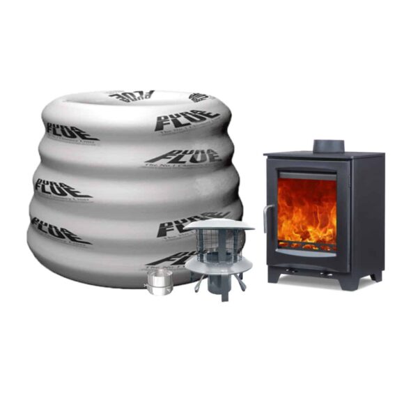Woodford Didsbury 5 Woodburning/Multifuel Stove Including Basic Pack - Image 2