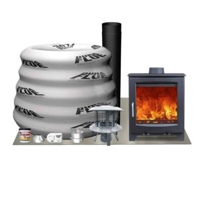 Woodford Didsbury 5 Wide Woodburning/Multifuel Stove Including Fitters Pack