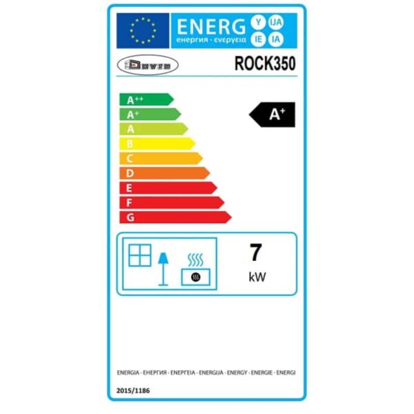 Dovre Rock 350 on Tablet Stand Woodburning Stove - Image 5