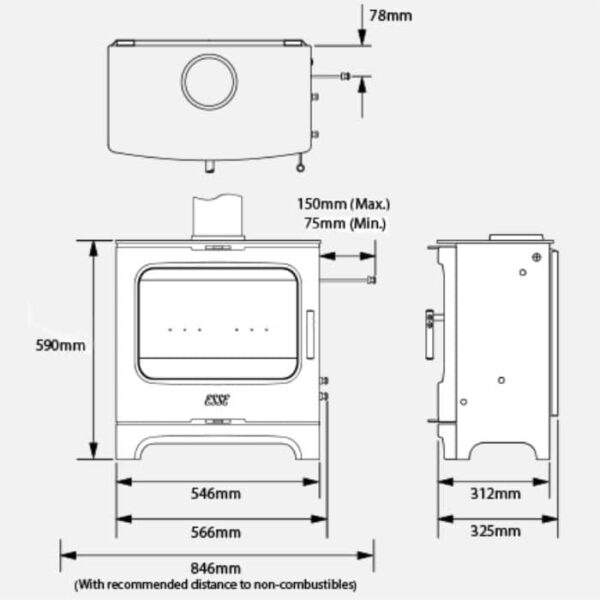 ESSE 175 F Freestanding Woodburning Stove - Image 3