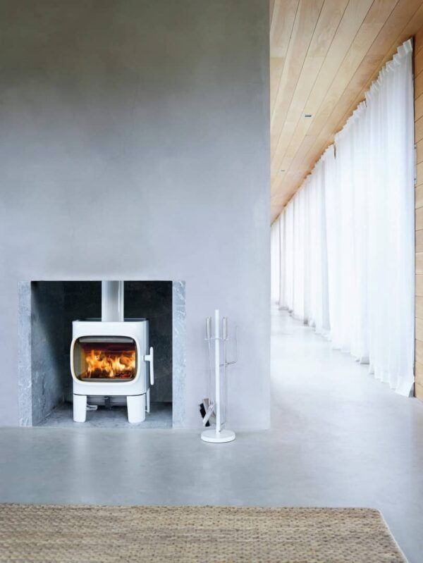 Jotul F105 Woodburner White With Short Legs - Image 2