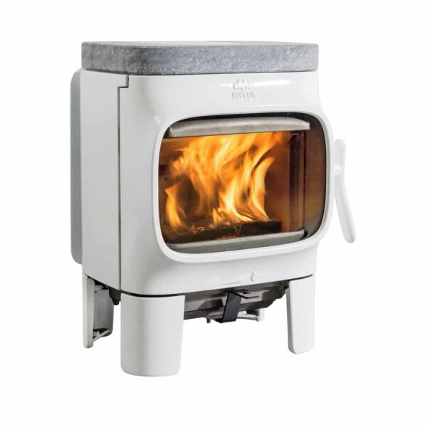 Jotul F105 Woodburner White With Short Legs - Image 4