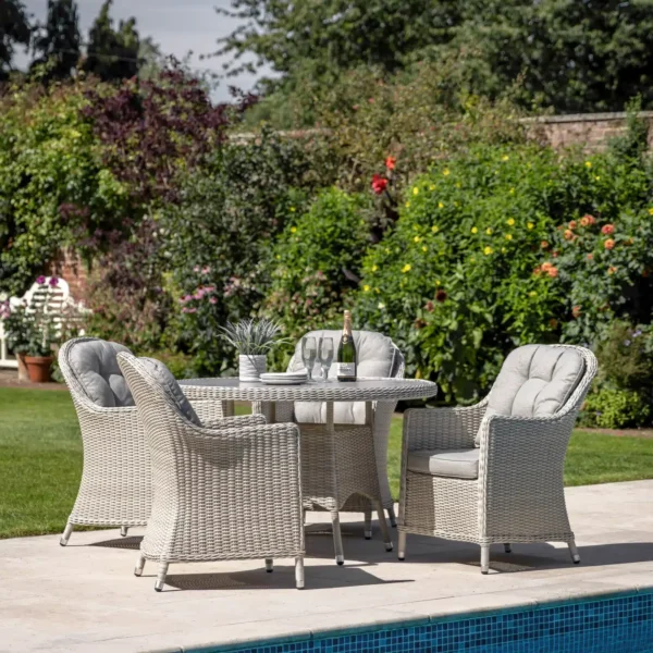 Gallery Holton 4 Seater Round Dining Set