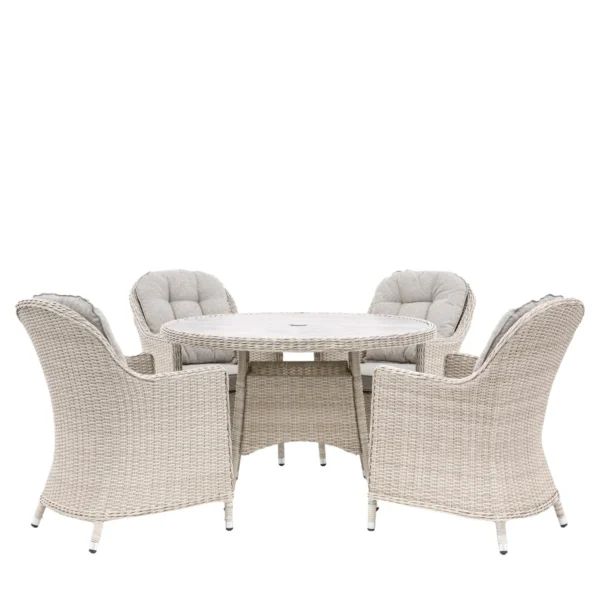 Gallery Holton 4 Seater Round Dining Set - Image 2