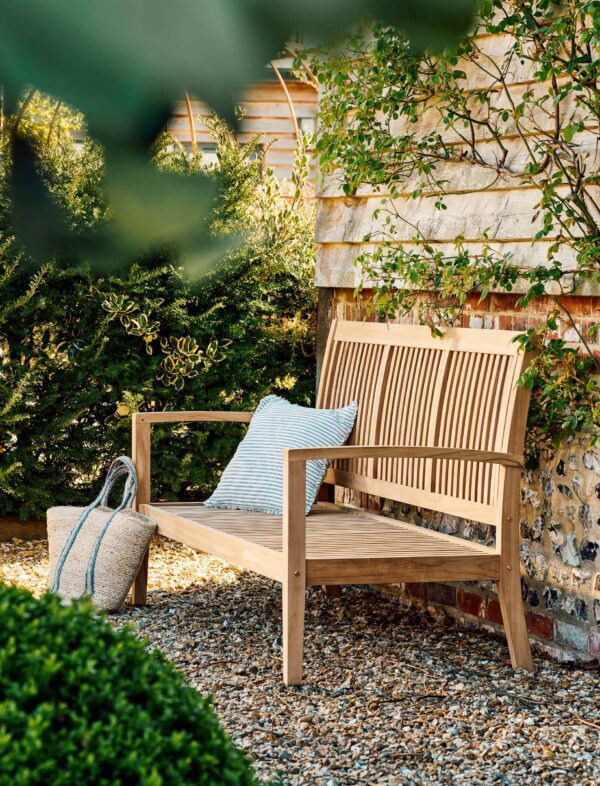 Garden Trading Deep Teak Bench 3 Seater - Image 2