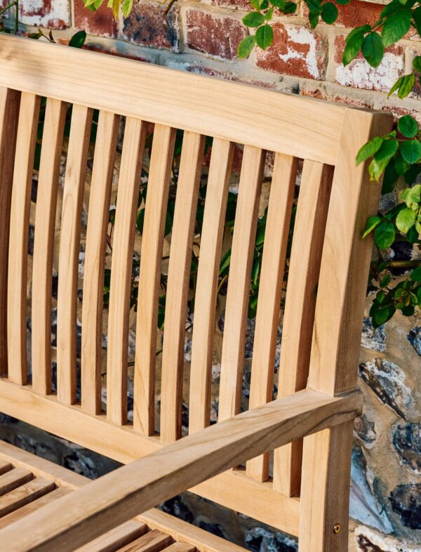 Garden Trading Deep Teak Bench 3 Seater - Image 3