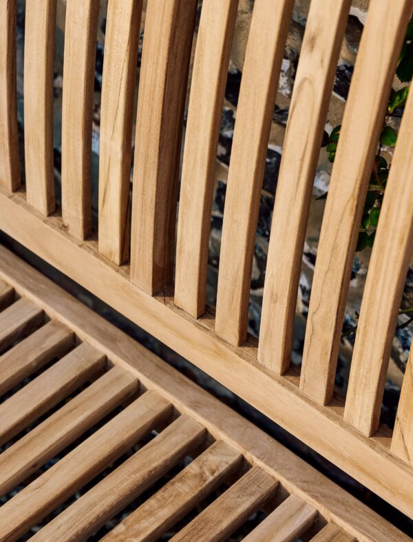 Garden Trading Deep Teak Bench 3 Seater - Image 5