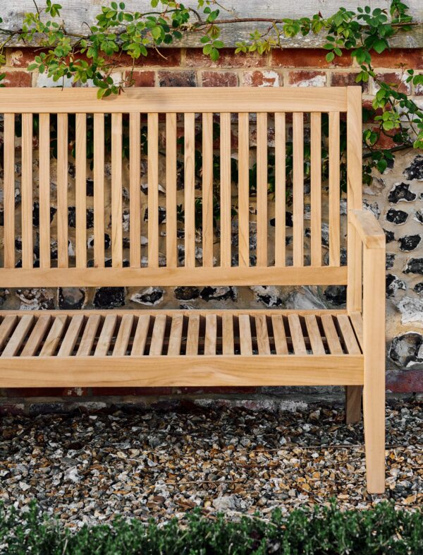 Garden Trading Deep Teak Bench 3 Seater - Image 7