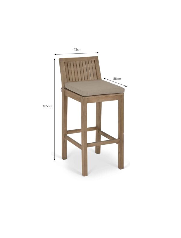 Garden Trading Porthallow Bar Stool Set - Image 7