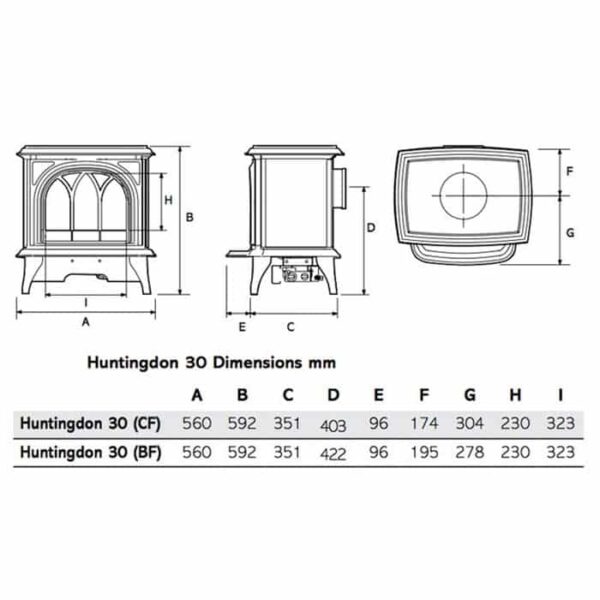Gazco Huntingdon 30 Balanced Flue NAT Gas - Image 6