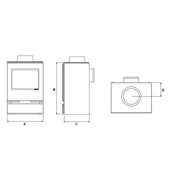 Gazco Vision Midi Conventional Flue Gas/LPG Top Exit - Image 5