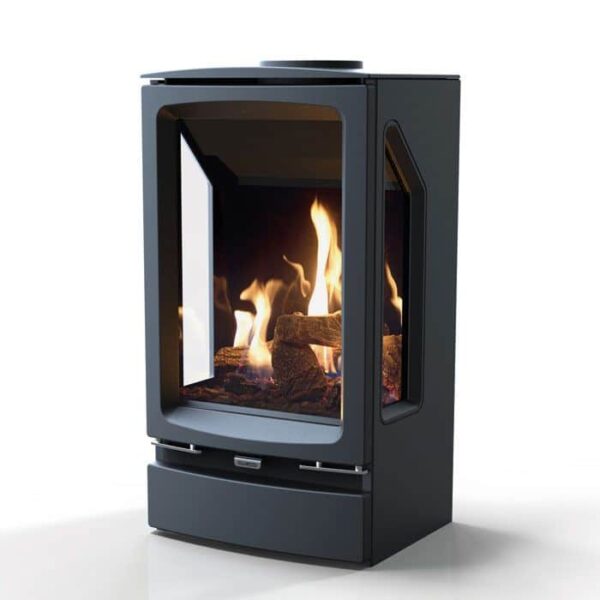 Gazco Vogue Midi T (3-sided) Conventional Flue Nat Gas - Image 2