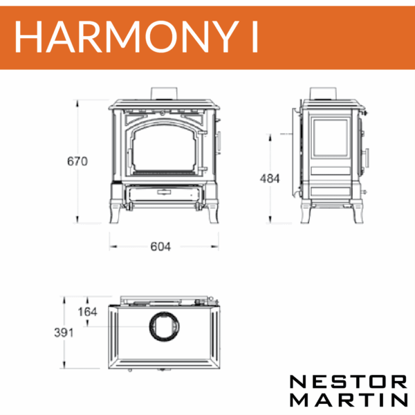 Nestor Martin Harmony I Multifuel Stove - Image 4