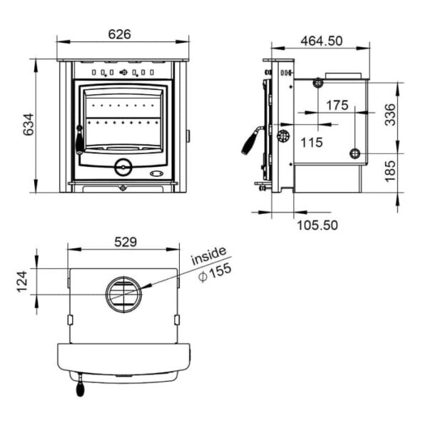 Arada Stratford 20B Boiler Stove - Image 4