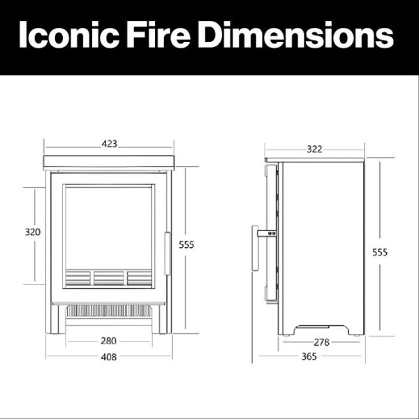 Iconic 500 Electric Fire - Image 2