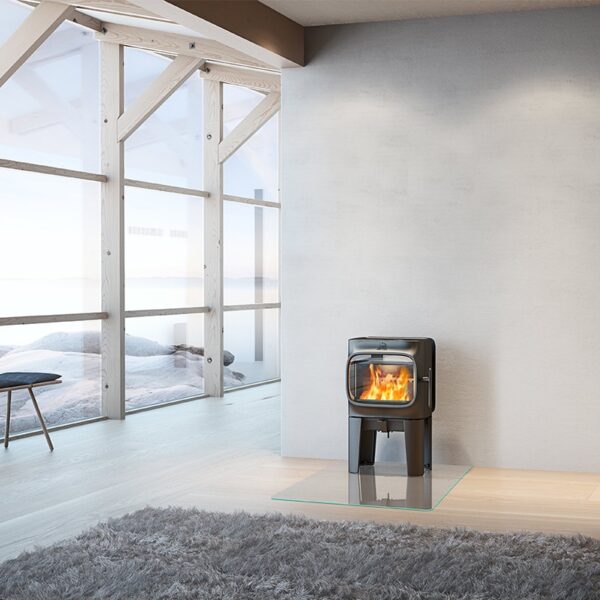 Jotul F105 Woodburner Black With Long Legs - Image 2