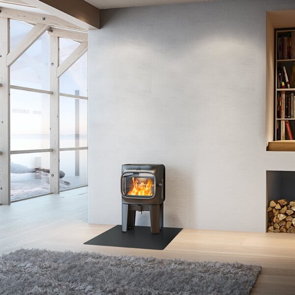 Jotul F105 Woodburner Black With Long Legs - Image 3