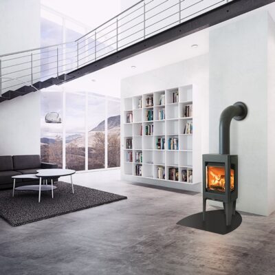 Jotul F163 Woodburner Black With Long Legs