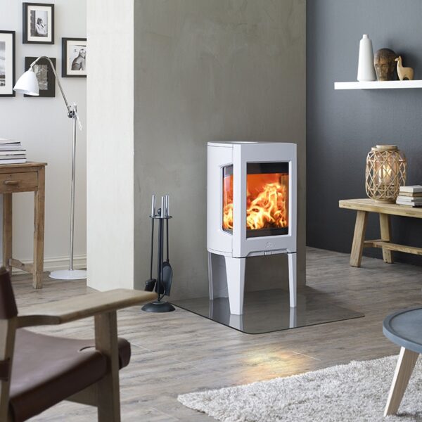 Jotul F163 Woodburner White With Long Legs