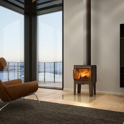 Jotul F305 Woodburner Black With Long Legs