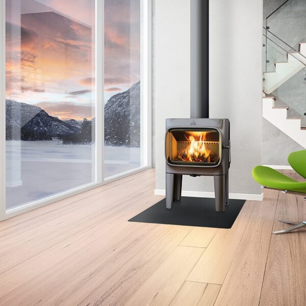 Jotul F305 Woodburner Black With Long Legs - Image 2