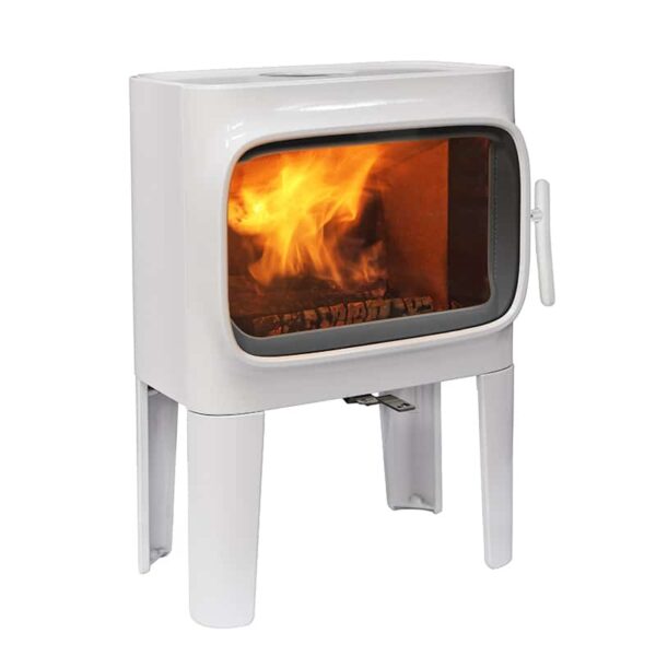 Jotul F305 Woodburner White With Long Legs - Image 2