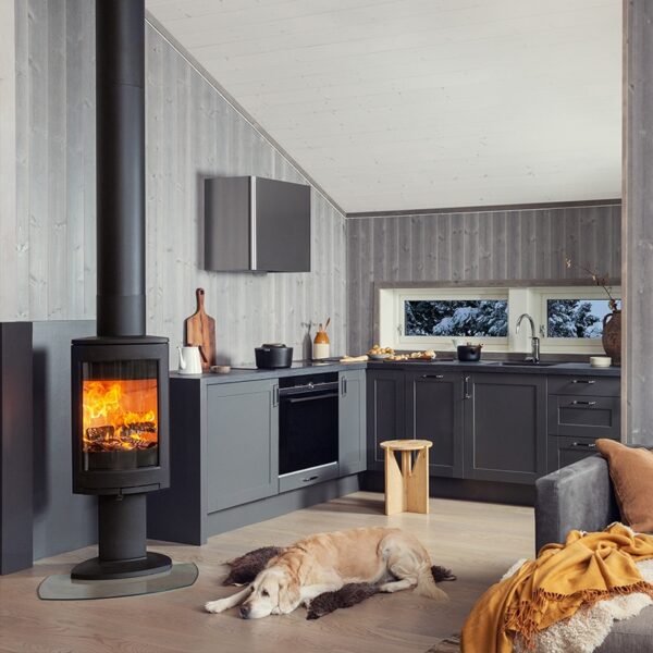 Jotul F373 Advance Woodburner Black With Pedestal - Image 5