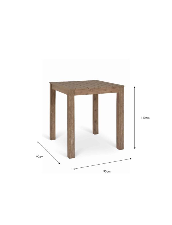 Garden Trading Porthallow Square Bar Table Natural - Image 4