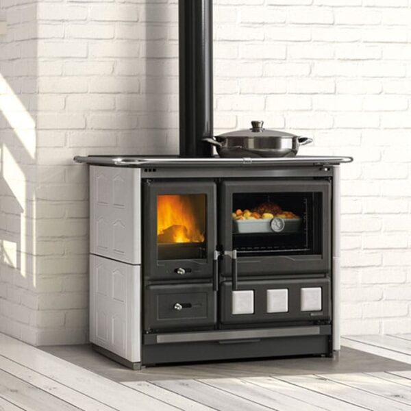 La Nordica Rosa XXL 5.0 Majolica Wood Burning Cooker - Image 2