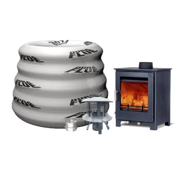 Woodford Lowry 5X Multifuel Stove Including Basic Pack - Image 2
