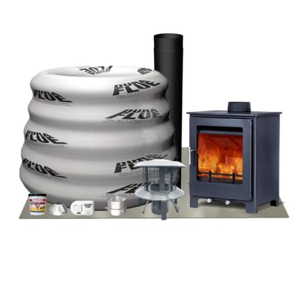 Woodford Lowry 5X Multifuel Stove Including Fitters Pack - Image 2